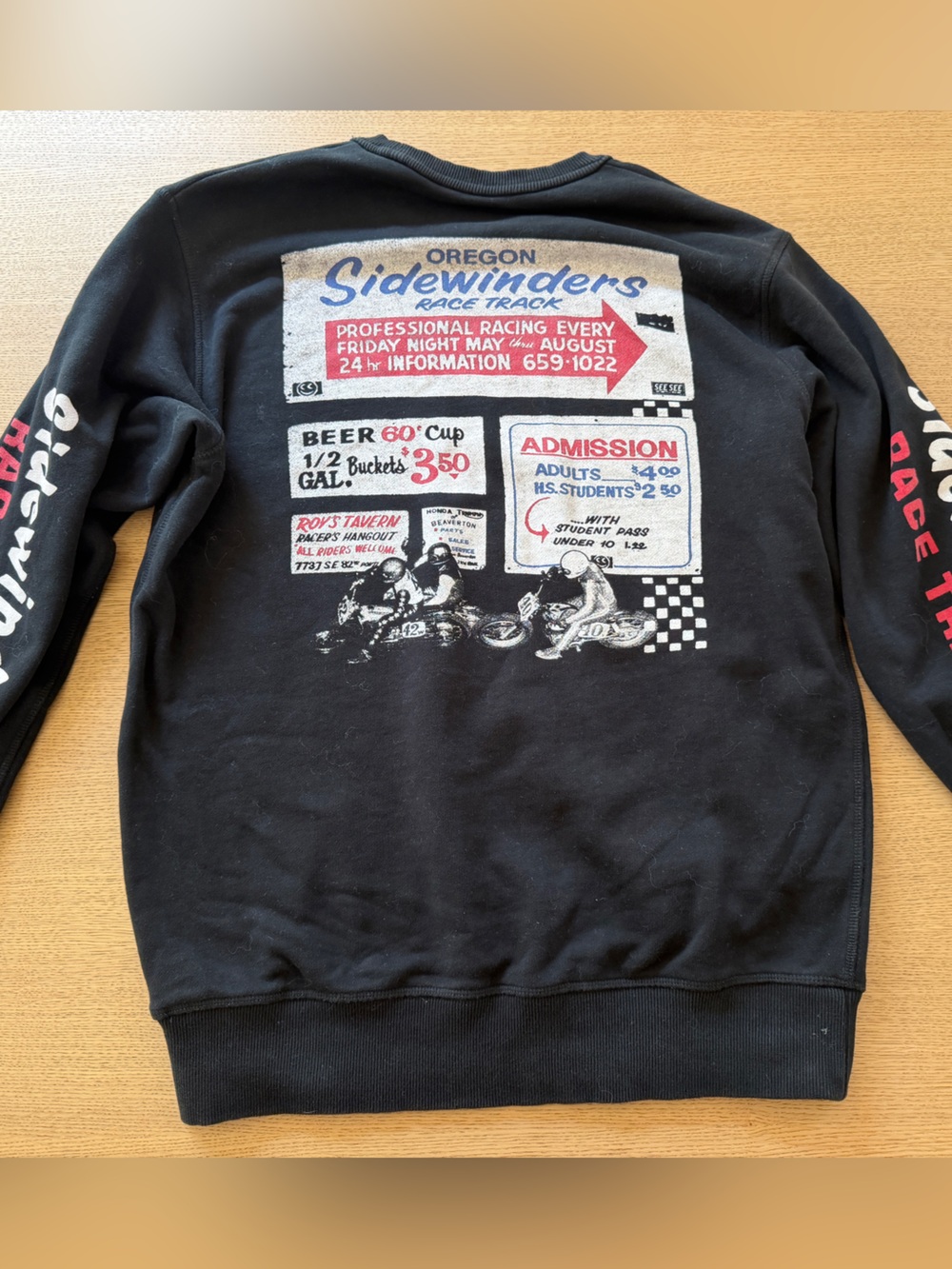 See See Black Graphic Pullover Sweatshirt - Sidewinders